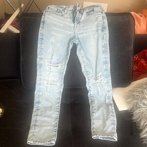 American Eagle Distressed Light Blue Jeans